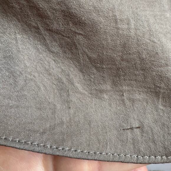 HELMUT LANG Minimalist Taupe Asymmetric Sleeveless Mini Shift Dress - Picture 9 of 13